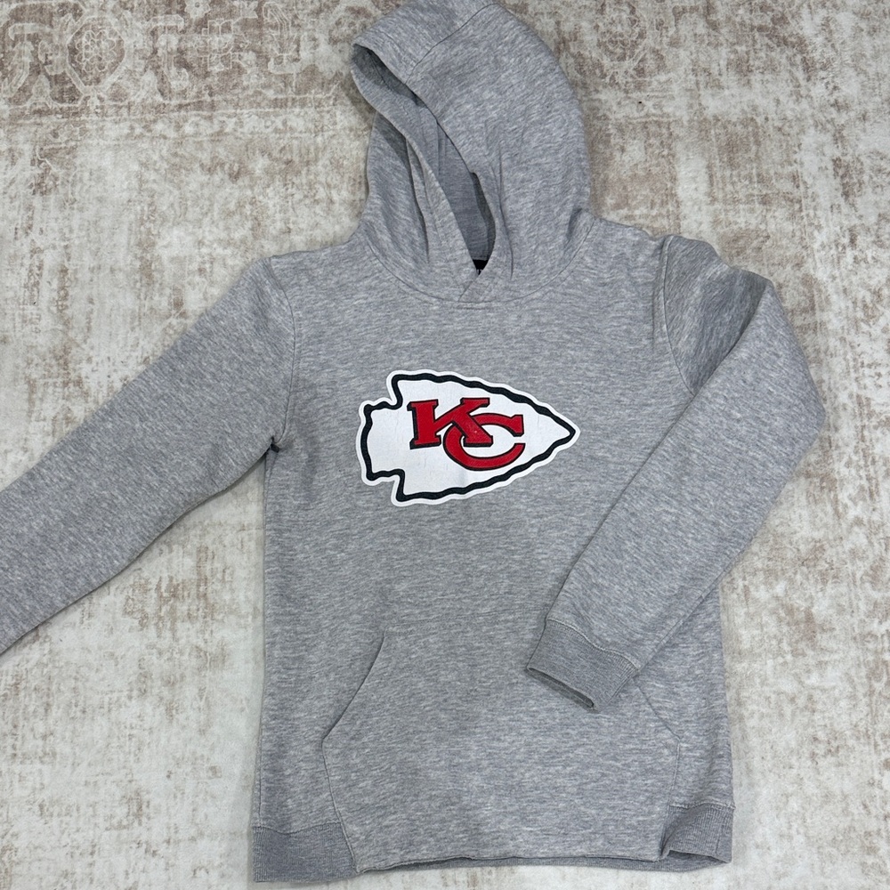 Kids Gray Chiefs Hoodie